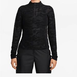 Nike Trail Dri-FIT 1/4-Zip Mid Layer Trail Top Size XS in Black/Dark Smoke Grey